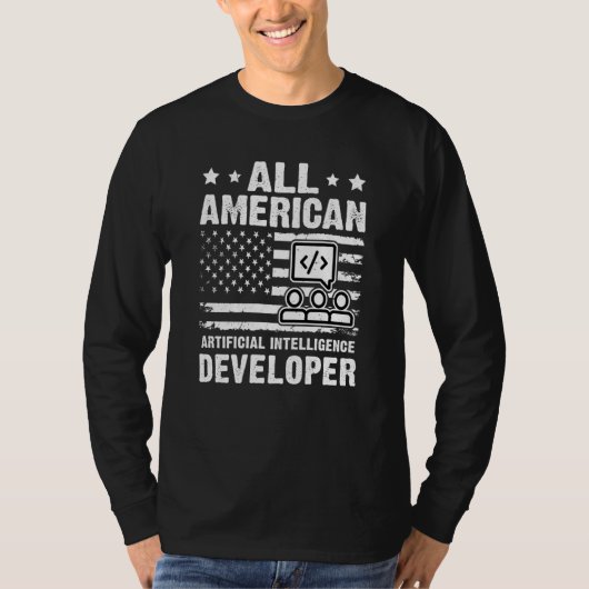 All American Artificial Intelligence Developer T-Shirt (Vorderseite)
