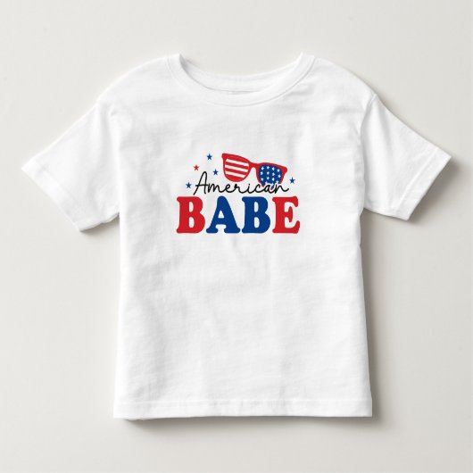 All American Babe - Patriotic Kids T - Shirt (Vorderseite)