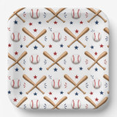 All American Baseball Party Pappteller (Vorderseite)