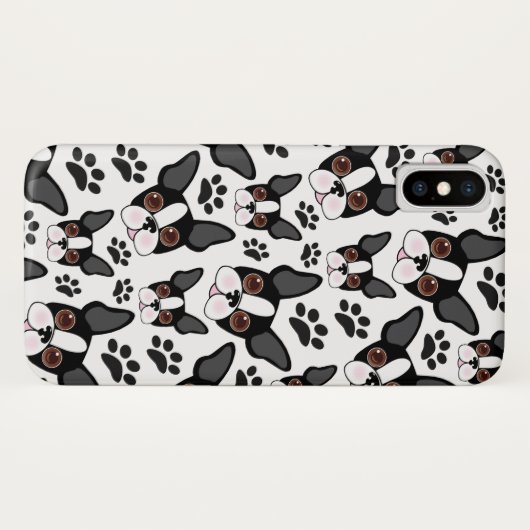 All American Boston Terrier Pet Puppy Case-Mate iPhone Hülle (Rückseite (Horizontal))
