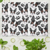 All American Boston Terrier Pet Puppy Geschirrtuch (Gefaltet)