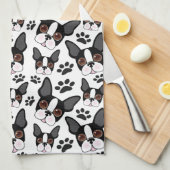 All American Boston Terrier Pet Puppy Geschirrtuch (Viertel Falte)