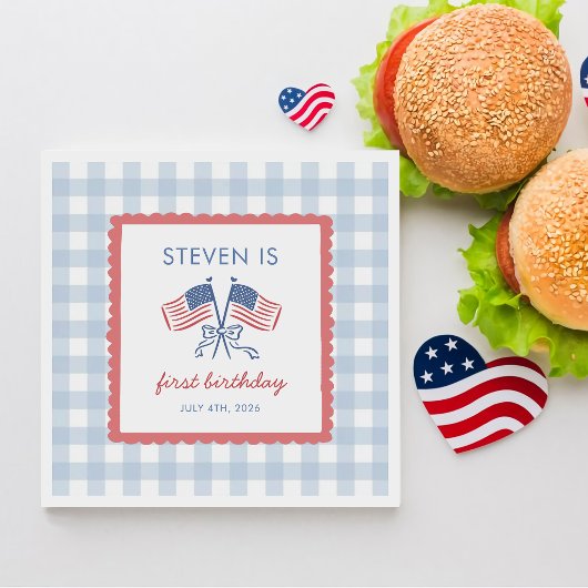 All American Boy 4. Juli Geburtstag Servietten