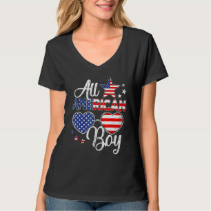 All American Boy 4. Juli Jungen Kinder Sonnenbrill T-Shirt
