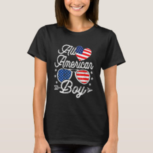 All American Boy 4. Juli Jungen Kinder Sonnenbrill T-Shirt