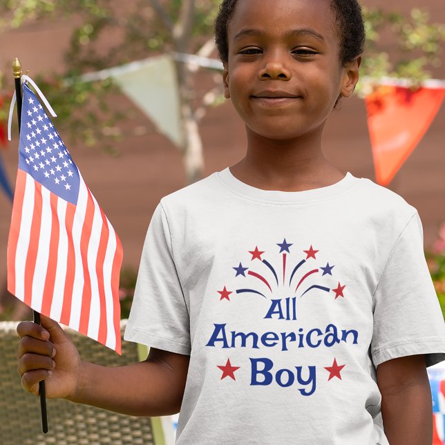 All American Boy 4. Juli Kind T-Shirt (Von Creator hochgeladen)