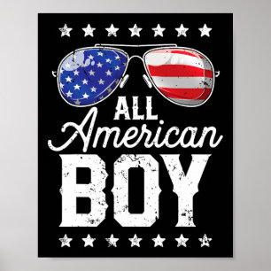 All American Boy 4. Juli USA Singles Familie Ma Poster