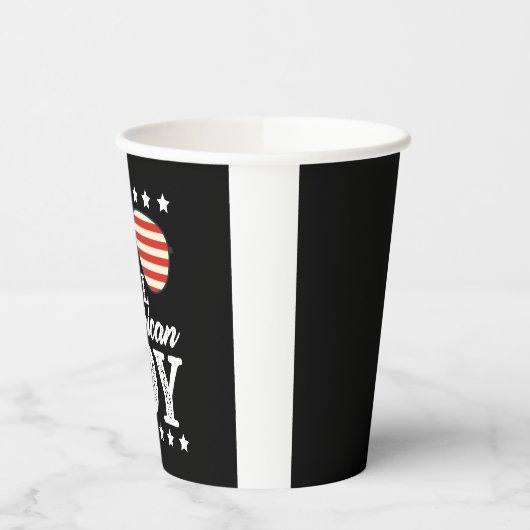 All American Boy 4. Juli USA Sonnenbrille Pappbecher (Links)