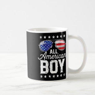 All American Boy 4. Juli USA Sungles Familie Ma Kaffeetasse