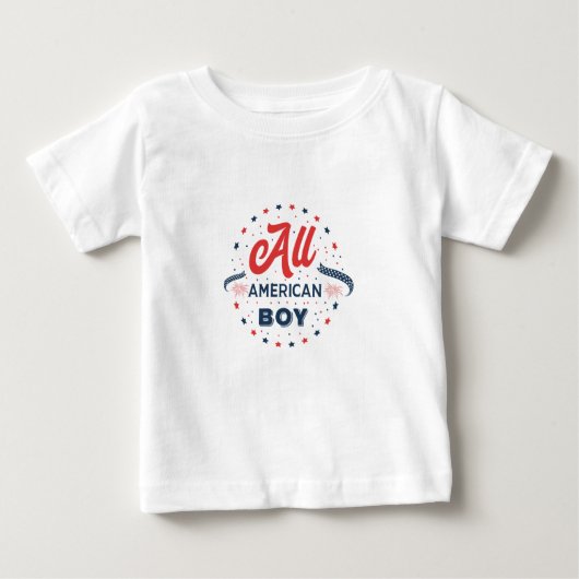 All American Boy Abzeichen Baby T-shirt (Vorderseite)