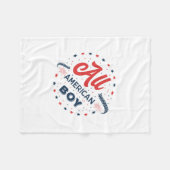 All American Boy Abzeichen Fleecedecke (Vorderseite (Horizontal))
