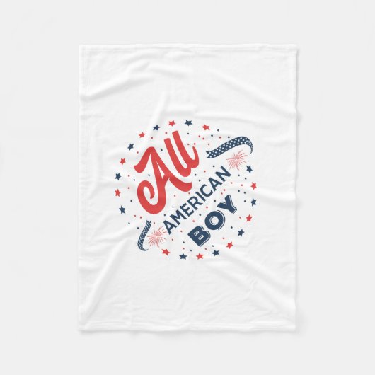All American Boy Abzeichen Fleecedecke (Vorderseite)