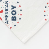 All American Boy Abzeichen Fleecedecke (Ecke)