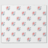 All American Boy Abzeichen Geschenkpapier (Flach)