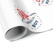 All American Boy Abzeichen Geschenkpapier (Rolleneckpunkt)