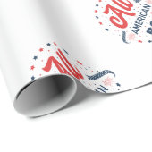 All American Boy Abzeichen Geschenkpapier (Rolleneckpunkt)