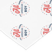 All American Boy Abzeichen Kurzer Tischläufer (Ecke)