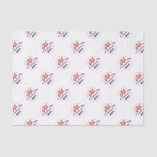 All American Boy Abzeichen Seidenpapier (Vorderseite)