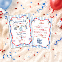 All American Boy Baby Shower Alles in Einem
