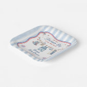All American Boy Baby Shower Pappteller (Gewinkelt)