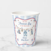 All American Boy Babyparty Pappbecher (Vorderseite)