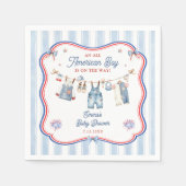 All American Boy Babyparty Serviette (Vorderseite)