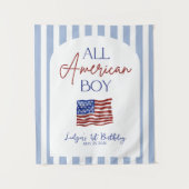 All American Boy Geburtstagsbanner Wandteppich (Vorderseite)