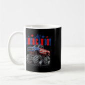 All American Boy Monster Truck Patriotisches Ameri Kaffeetasse (Links)