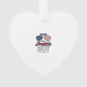 All American Boy Patriotische Sonnenbrille T-Shirt Ornament