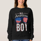 All American Boy USA Flag & Firework 4. Sweatshirt (Vorderseite)