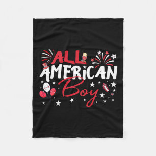 All American Boys for Independence Day Boys Patrio Fleecedecke
