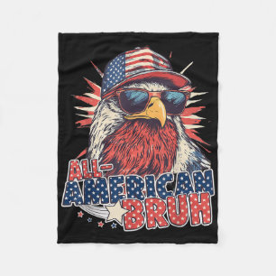 All American Bruh 4. Juli Jungen Kinder Patriotisc Fleecedecke