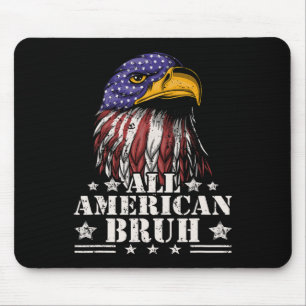 All American Bruh 4. Juli Jungen Patriotische Teen Mousepad