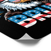 All American Bruh 4. Juli Jungs Kids Patriotic Poster (Ecke)