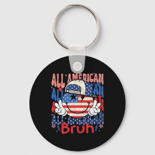 All American Bruh Matching Family 4. Juli Amer Schlüsselanhänger