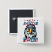 All-American Bruh - Patriotic Eagle Swagger Button (Vorne & Hinten)