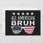 All American Bruh Sunglasses Funny 4. Juli Einladung (Vorderseite)