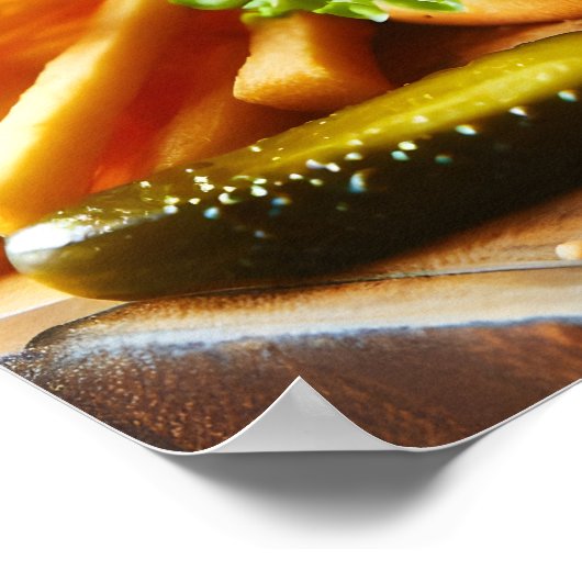 All-American Burger Bliss Poster (Ecke)