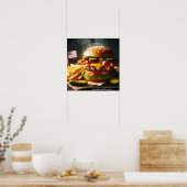 All-American Burger Bliss Poster (Küche)