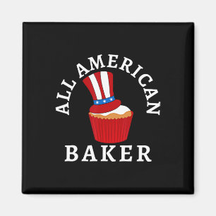 All American Byker Patriotic 4. Juli USA Cupca Magnet