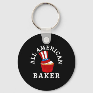 All American Byker Patriotisch 4. Juli Usa Cupca Schlüsselanhänger
