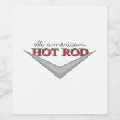 All American Car Weinetikett (Einzelnes Label)