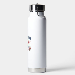 All American Chick Patriotisches Hühner-Shirt-Desi Trinkflasche