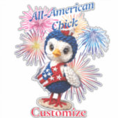 All-American Chick Thunder_Cove Aufkleber (Vorderseite)
