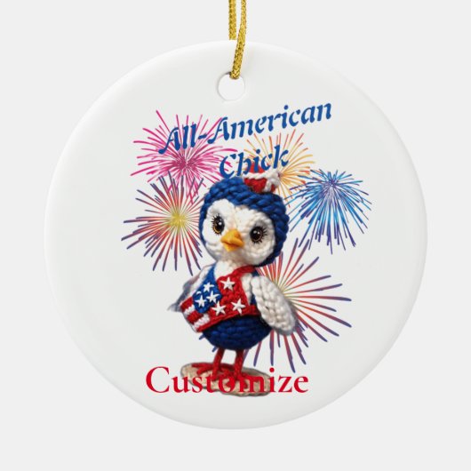All-American Chick Thunder_Cove Keramik Ornament (Vorne)