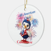 All-American Chick Thunder_Cove Keramik Ornament (Links)