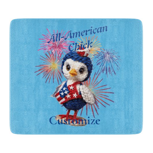 All-American Chick Thunder_Cove Schneidebrett (Vorderseite)