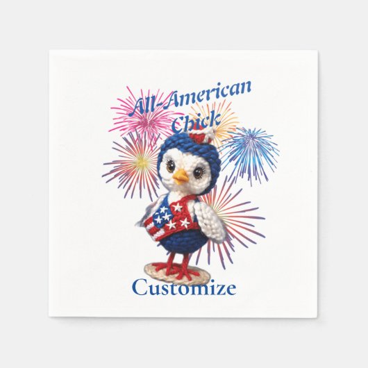 All-American Chick Thunder_Cove Serviette (Vorderseite)