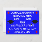 All American Class of 2017 Graduation Invitations Einladung (Rückseite)