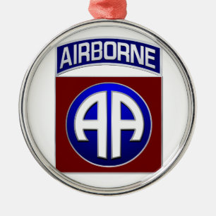 All American Combat Patch für die 82. Im Flugzeug  Ornament Aus Metall